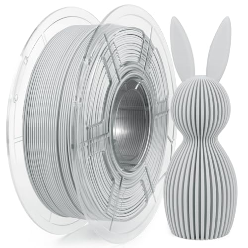 Image of iSANMATE High Speed Matte PLA+ 3D Printer Filament, Matte Grey PLA+ Filament 1.75mm Designed for High Speed 30-600mm /s, Fast Printing Speed PLA, Dimensional Accuracy ±0.02mm, 1kg Spool (2.2lbs)