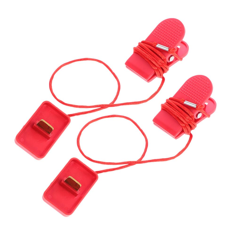 Sosoport 2pezzi Chiave di Sicurezza Magnetica per Tapis Sostituzione Pratica per Tapis Elettrici Protezione Caso di Emergenza e Stop Immediato