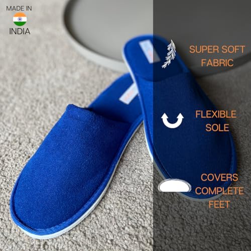 Image of Travelkhushi Unisex House Slippers For Winter & Summer Carpet Slippers for Bedrooms Indoor Home Slipper Comfy Soft Cozy Flip Flops
