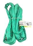 USA Made VR2 X 10' Green Slings 4'-30' Lengths in Listing, Double PLY Cover Endless Round Poly Lifting Slings, 5,300 lbs Vertical, 4,240 lbs Choker, 10,600 lbs Basket (USA Poly) (10 FT)