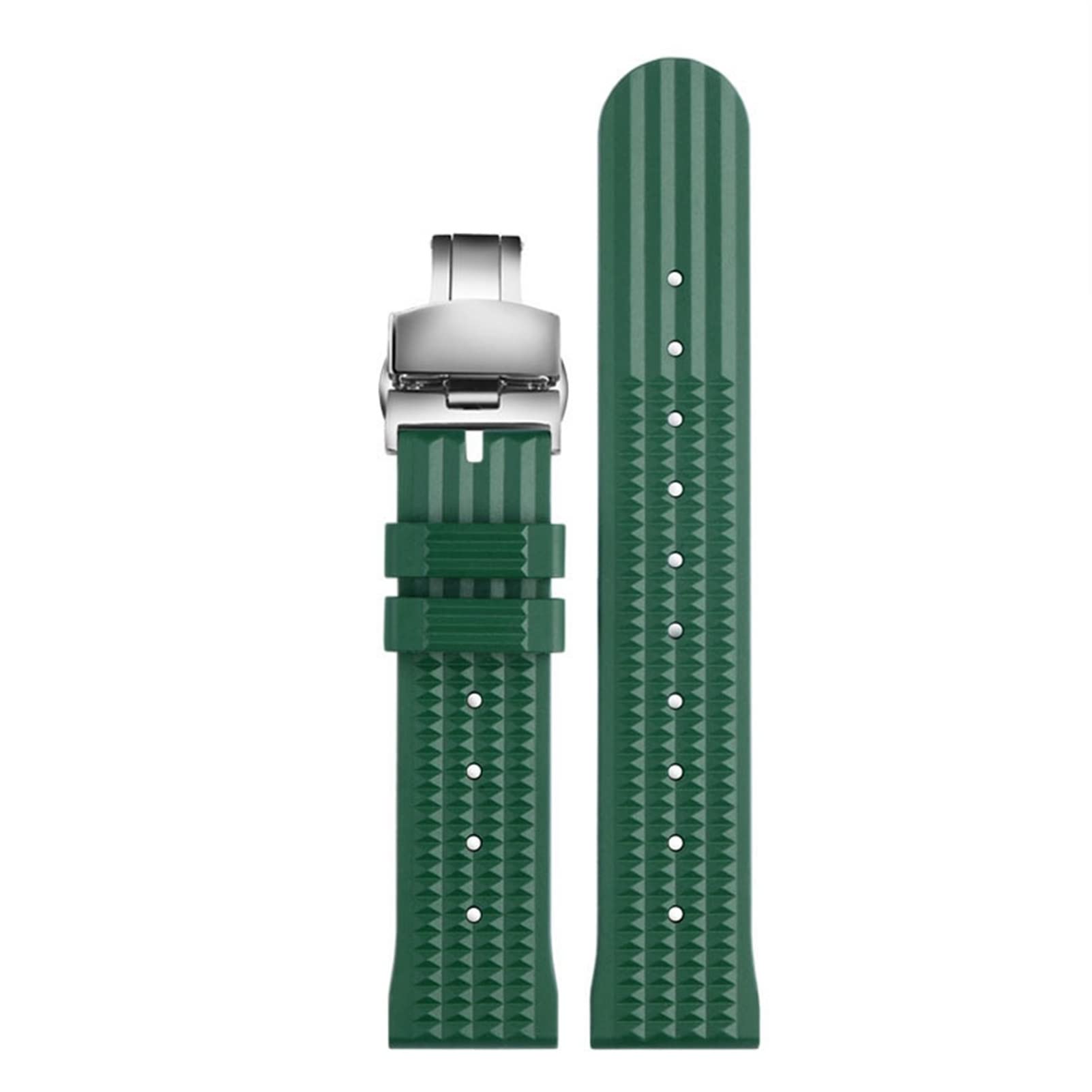 AMSOH - Correa de goma para reloj S-eiko 007 Gear S2 S3 Hua wei Watch2 Pro, correa de repuesto de silicona para buceo deportivo