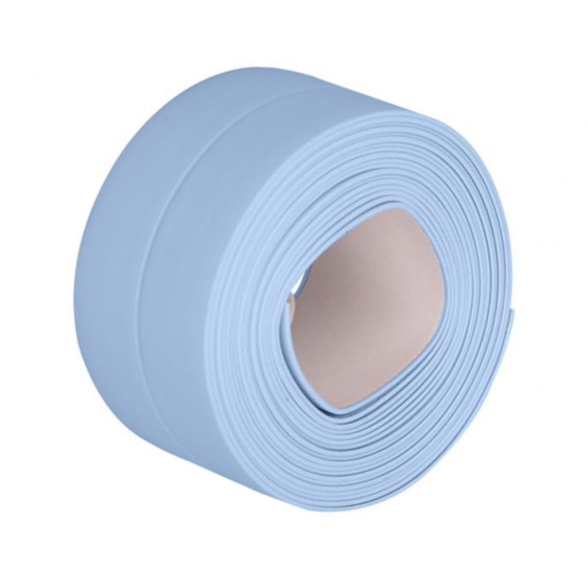 Queenbox 0.9x126in Caulk Tape Sealant Strip, PVC Self Adhesive Sealing Tape for Tub Floor Wall Edge Protector, Blue