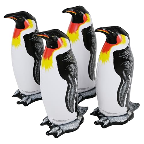 Jet Creations Inflatable Aquatic Animal Penguin Pack of 4 20 inches Tall Toys for Kids 3 Year and up 1 Pack