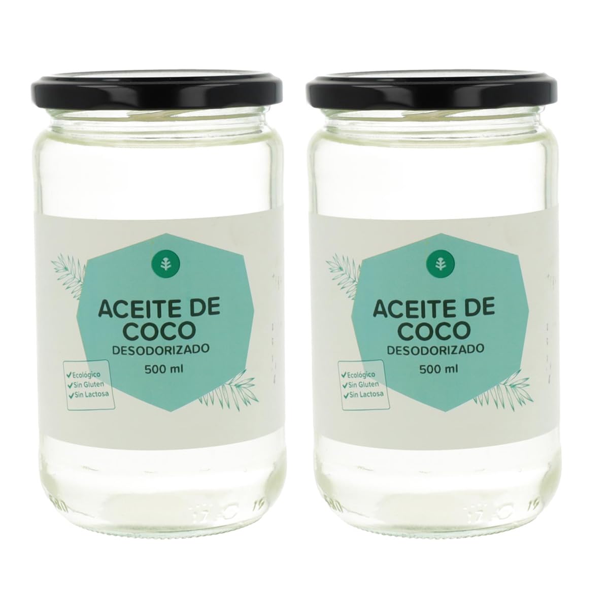 Aceite de coco desodorizado ECO Planeta Huerto 500 ml Pack 2x