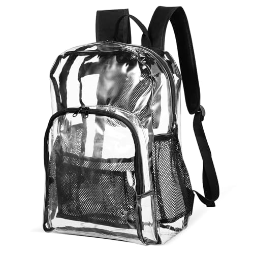 Sac à dos transparent avec bretelles ergonomiques confortables pour gym