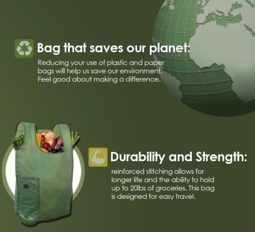 Easy Fold Bag - Reusable Grocery Bags - 3 Pack