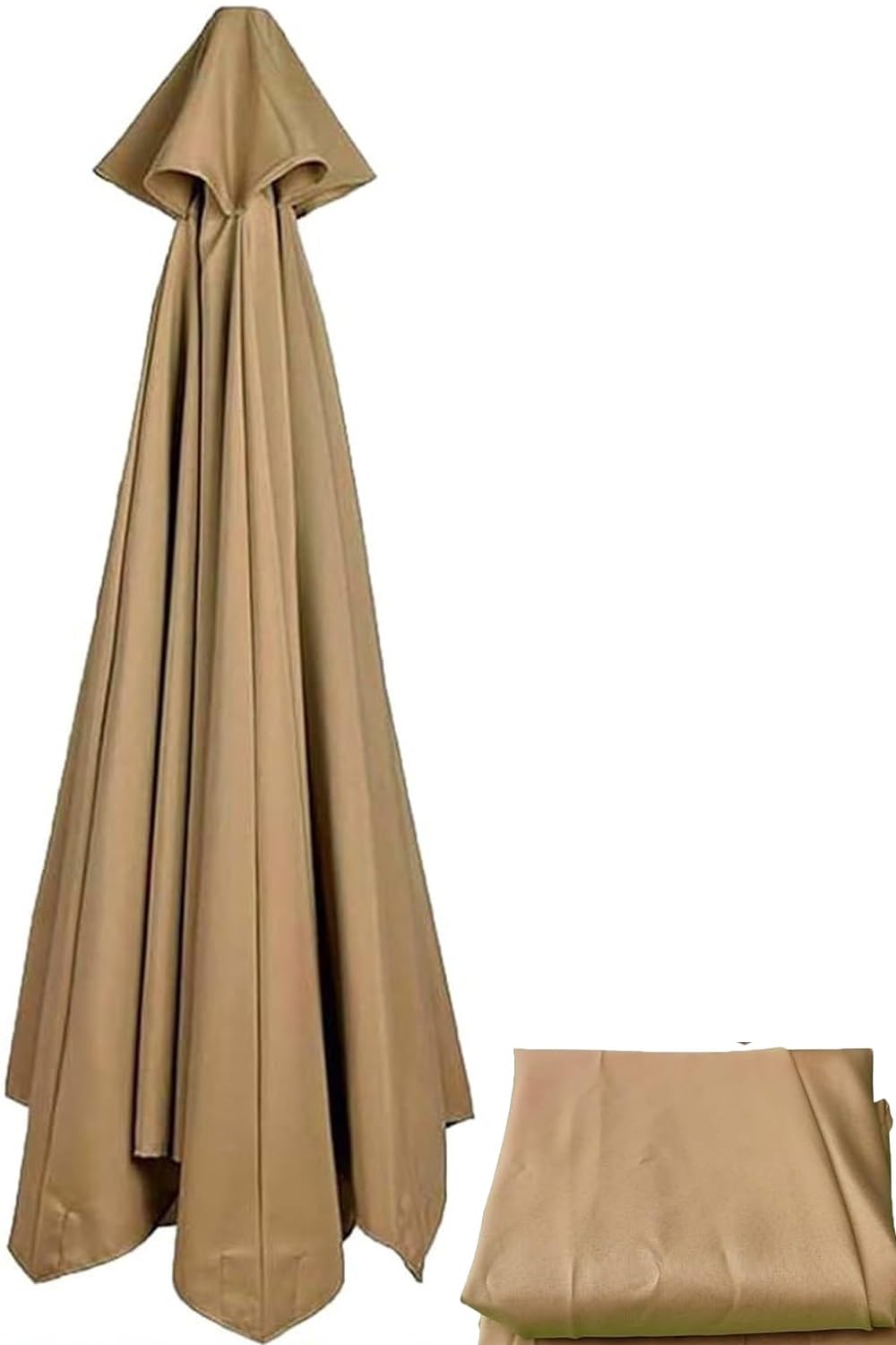 Miecoae Recambio Tela de Toldo de Repuesto para Sombrilla de Exterior con 6/8 Varillas, 200/230/250/270/300/350cm Tela de Repuesto para Cubierta de Sombrilla(H1,8.2 FT 2.5m 8 Arms)