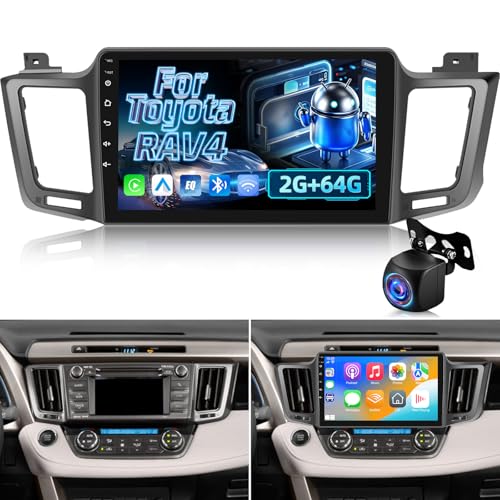 Radio de coche Android 2G+64G para Toyota RAV4 con CarPlay y radio FM RDS