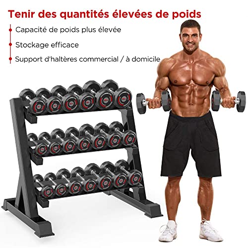 Support pour Haltères Ajustables YOLEO Rack Robustesse Pro 500KG - 5