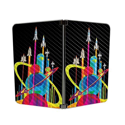 Image of MightySkins Carbon Fiber Skin for Microsoft Surface Duo - Space Poster | Protective, Durable Textured Carbon Fiber Finish | Easy to Apply, Remove, and Change Styles | Made in The USA