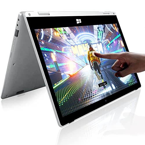 SZTPSLS 2 in 1 Laptop, 11.6 inch Laptop Computer, 4GB RAM, 128GB SSD Storage, 360 Degree Convertible...