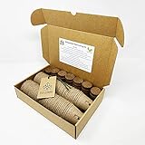 40 Pack - Biodegradable Plant Pots with Starter Plug Pellets - Certified Compostable Coir Fibre Eco Friendly Seed Starting Germinating Kit Image
