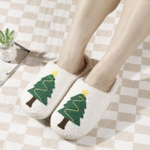 Christmas Slippers For Women Men Halloween Slippers Comfy Plush Warm Fuzzy Soft Cozy Slippers Cute Couples House Shoes3