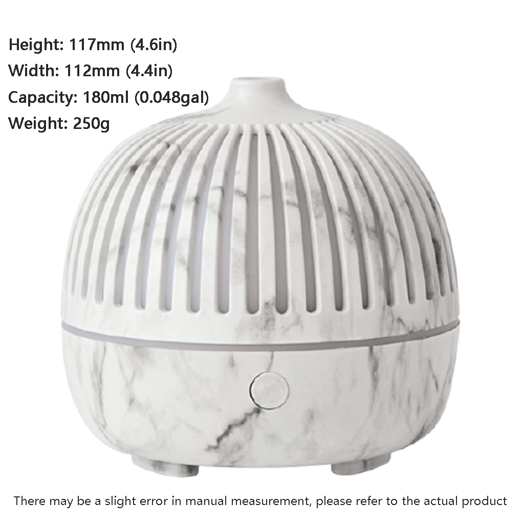 Ulepszony 180 ml etherische olie-diffuser, ultrasone koele mistkamer-luchtbevochtiger, 7-kleuren sfeerlicht, kan de kleur repareren, diffuser voor thuis Zrelaksować się
