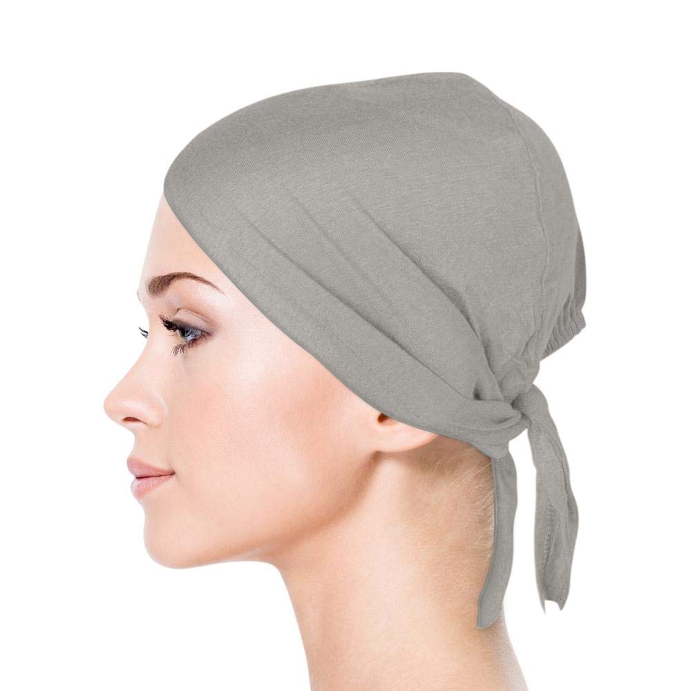TheHijabStore.com Jersey Bonnet Caps Under Scarf Head Wraps For Women Turban Hat with Tie-Back Closure
