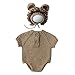 Produktbild iFCOW Neugeborene Baby Fotografie Requisite Löwe Kostüm Outfit Crochet Gestrickt Strampler Mütze Baby Shower Set Fotozubehör