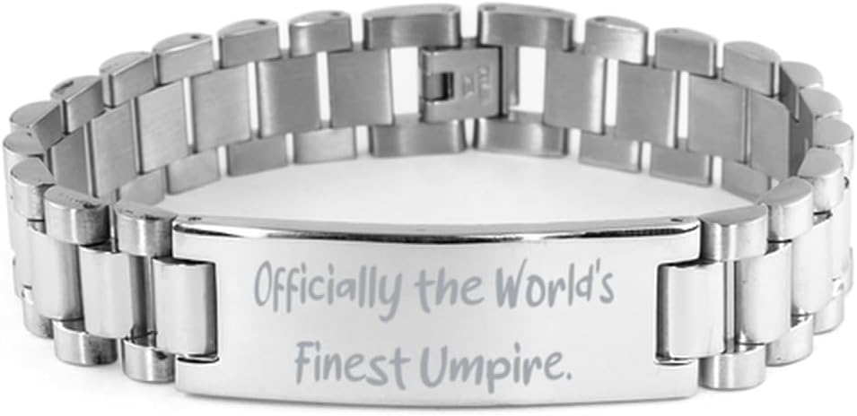 Brilliant Umpire Ladder Bracelet, Officially the World's Finest Umpire, Present For Men Women, New Gifts From Friends