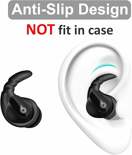 Miniatura 2 de 4 pares de ganchos para las orejas compatibles con Beats Studio Buds, almohadillas antideslizantes anticaídas deportivas para exteriores, soporte de