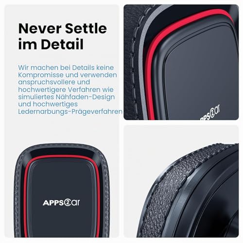 APPS2Car Magnet Halterung Auto, Universal-Armaturenbrett-Windschutzscheibe Industrielle Festigkeit Saugnapf Handy Halterung mit… – Ansicht 5