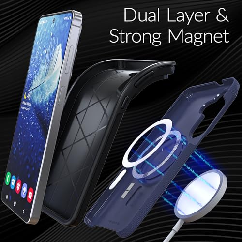 Image of Crave for Samsung Galaxy S26 Plus Case, Compatible with MagSafe Shockproof Protection Dual Layer Case for Samsung Galaxy S26 Plus (6.7 inch) - Navy