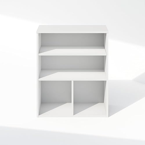 Miniatura 5 de Furinno Reed - Organizadores y almacenamiento de armario, organizador de armario de 3 niveles, estante abierto, para armario, dormitorio, sala de