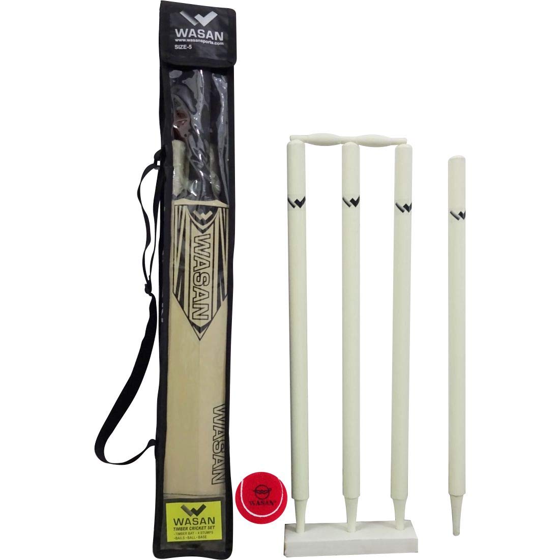 Wasan Cricket Set Size 5 (10-16 Years) in Bag, Cream (B017NQZDOQ) Amazon Price History, Amazon Price Tracker