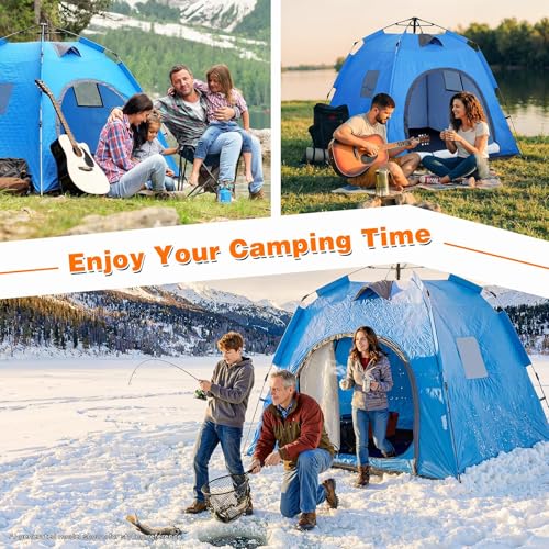 Carpa Instantánea Pop-up para Camping 4-6 Personas miniatura 6