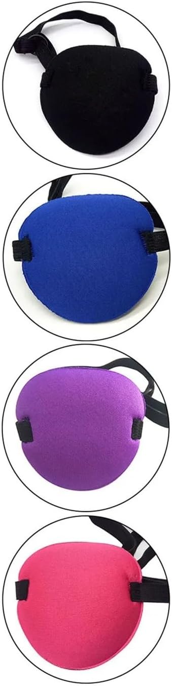 Eye Patch 6pcs Eye Patch Patches for Adults Adjustable Soft Amblyopia Lazy for Left Or Right Eyes for and Kids for Glasses(Black,Small)