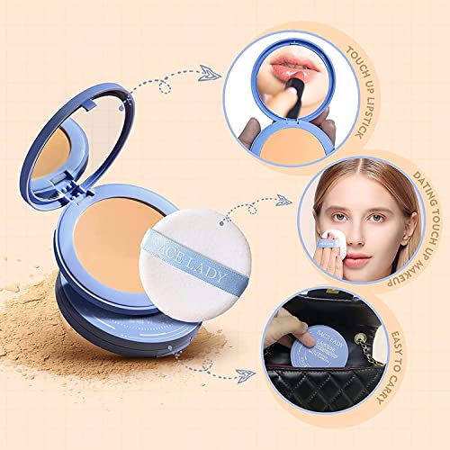 Face Powder Waterproof, Waterproof Powder Makeup, Oil Control Face Pressed Powder, Matte Smooth Setting Powder Makeup, Face Powder Waterproof In Shade Natural Beige, Flawless Lightweight Face Cosmetics, Cruelty-Free #TOP4