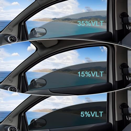 Image of Window Tint Film for Cars, Ceramic Window Tints, Blocks 99% UV & IR Rays, Heat Resistant Anti Glare Film for Windshield, Scratch Resistant Sun Shade Auto Tint Roll (35% VLT, 20in x 10ft)