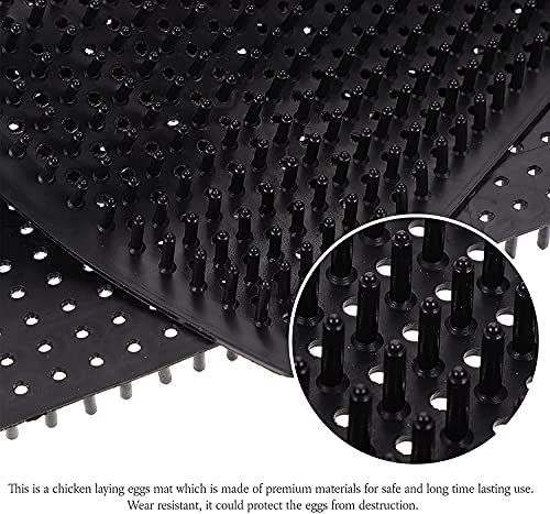 Almohadillas lavables para anidar pollos, alfombrillas de césped artificial para gallineros y cajas de anidación, soporta la puesta de huevos de gallinas