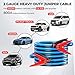2 Gauge 20 Feet Jumper Cables Heavy Duty for Car, 800 Amp Automotive Booster Battery Jumper Cables for SUV and Trucks with Carry Bag, Gloves, Brushes