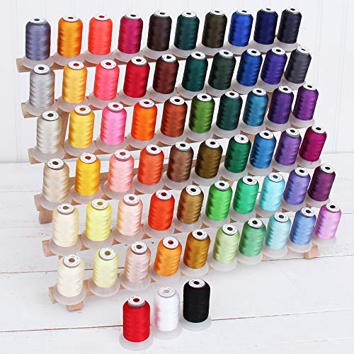 Image of 63 Color Set ThreadArt Machine Embroidery Thread, 500M