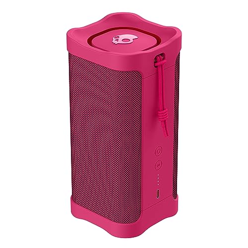 Image of Skullcandy Terrain XL Wireless Bluetooth Speaker - IPX7 Waterproof Portable Speaker, 18 Hour Battery, Nylon Wrist Wrap, True Wireless Stereo (Pink)