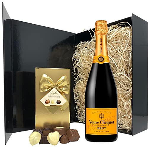 Veuve Clicquot Champagne & Chocolate Gift Set – Yellow Label Brut...
