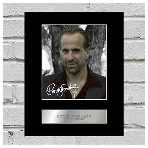 Peter Stormare signerad monterad fotouppvisning dåligt företag