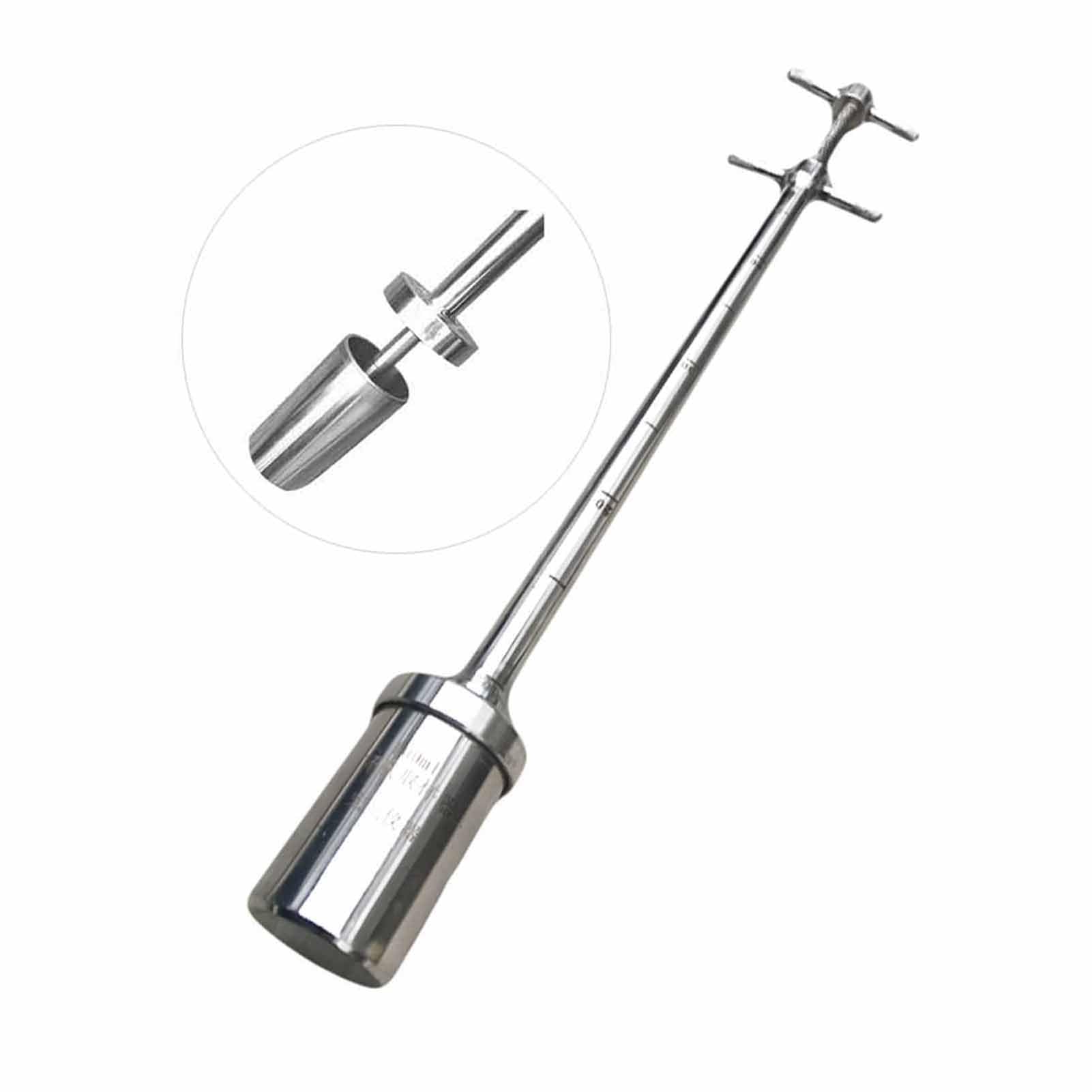 Échantillonneur de Liquide visqueux en Acier Inoxydable de 0,5 m/1,6 pi, 100 ML, sonde d'échantillonnage avec échelle, pour échantillonnage de liquides en Laboratoire et industriels