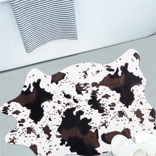 Alfombra de entrada y dormitorio con diseño de vaca irregular OSOLADY 3