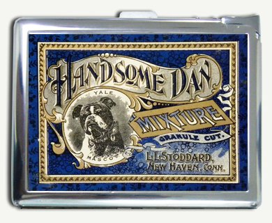 Vintage Handsome Dan Yale Bulldog Mascot Cigarette Case Lighter