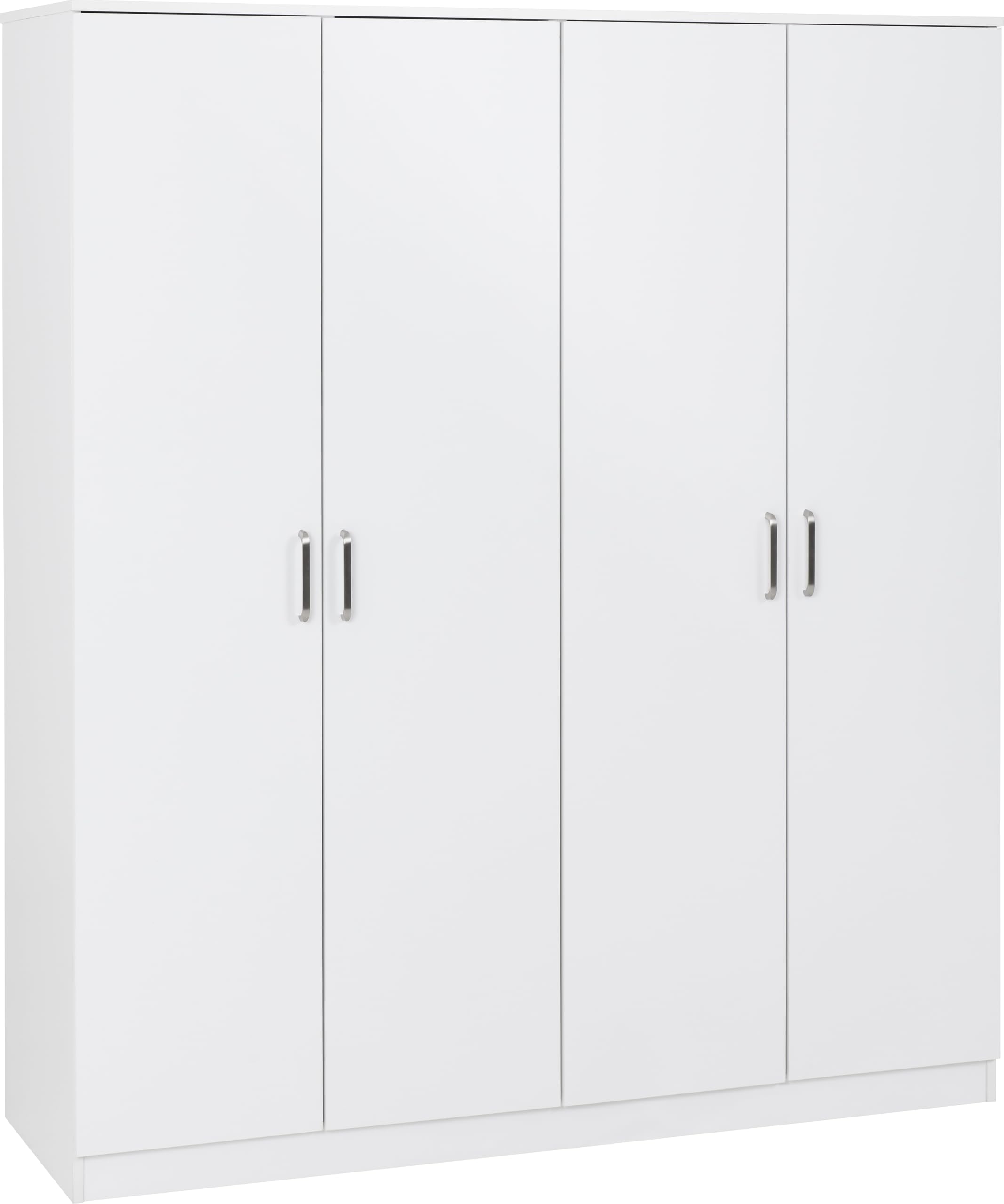 Seconique Dakota 4 Door Wardrobe in White