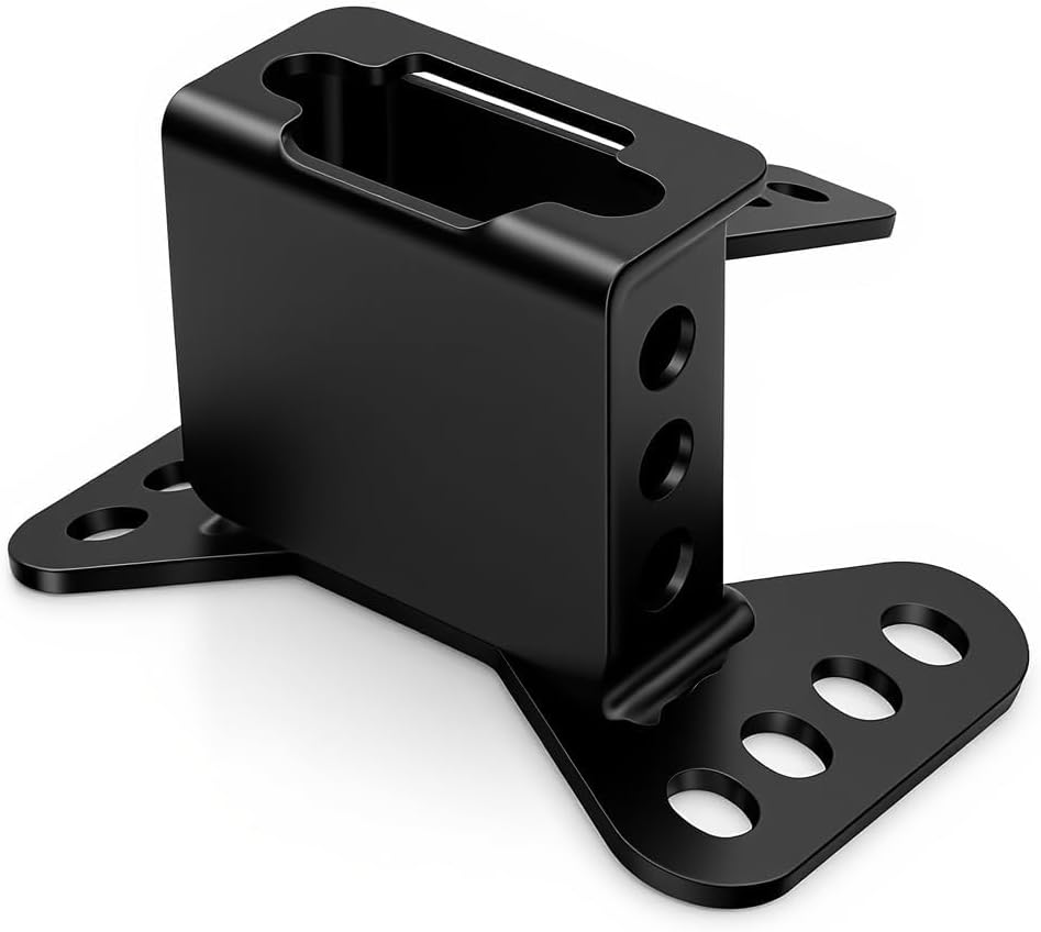 Motorcycle Driver Backrest Mounting Hardware Kit Compatible with Harley Touring 2009-2025, Adjustable Seat Backrest Bracket Base with Bolts, Black, Fit Road Glide Street Glide Electra Glide Road King​