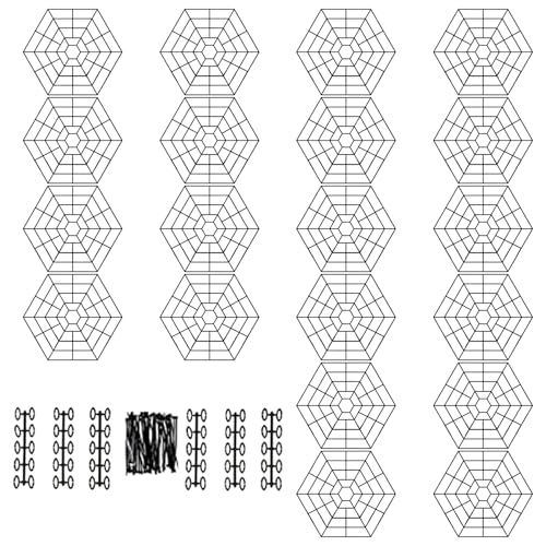 Red para estanques koi flotante: sistema modular hexagonal de plástico resistente, 20 uds 2