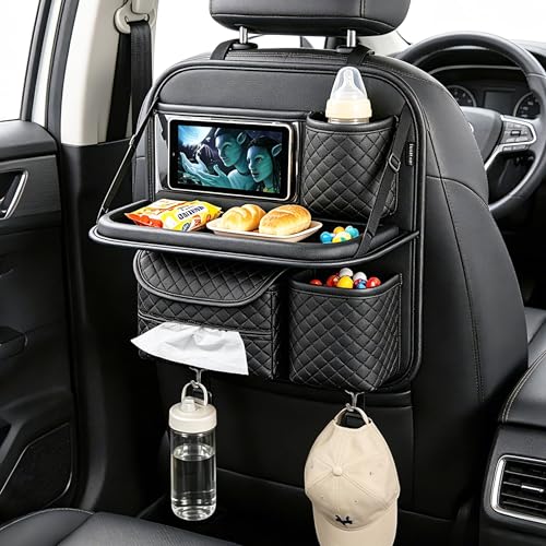 PU Leather Organizer with Collapsible Tray