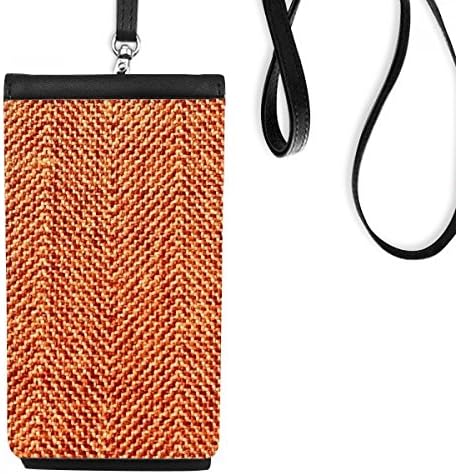 DIYthinker Fabric Flax Brown Phone Wallet Purse Hanging Mobile Pouch Black Pocket image 2