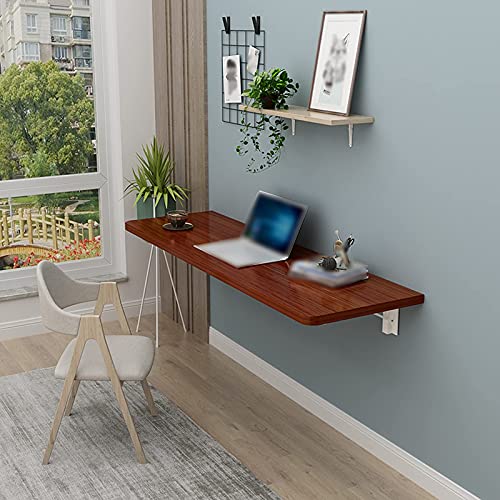 Wall-Mounted Table Folding Wall-Mounted Drop-Leaf Table/Wall Writing Desk/Folding Workbench/Laptop Computer Desk,for Home Bar,Office,Study,Kitchen,Dining Room