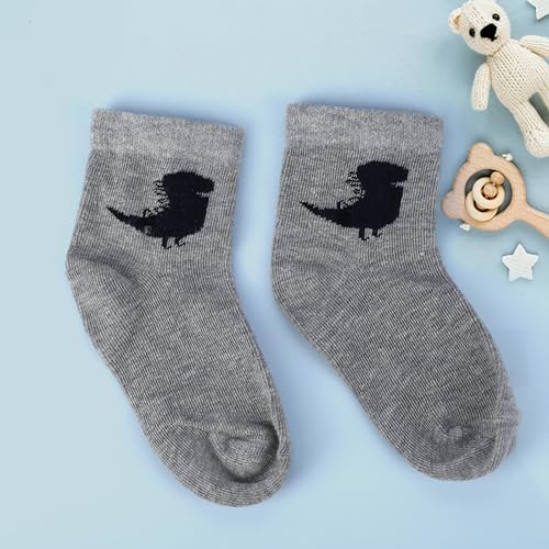 Image of Kid's Socks for Boys and Girls - Made with Soft & Breathable Cotton with Antibacterial Wash, Pack Of 5, Suitable for all day long use
