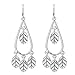 She Lian Vintage Long Womens Stylish Filigree Statement Dangle Earrings