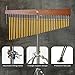 Adjustable Height Wind Chime Single-row Percussion Chime wtih Collapsible Tripod Stand Bar Chime for Class Yoga (36 Note Chime)
