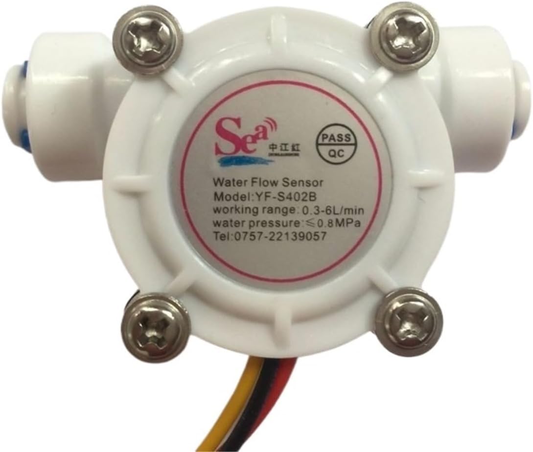 G1/4 PE Water Hall Flow Sensor Switch Flowmeter Water Control Counter DN8 0.3-10L/min