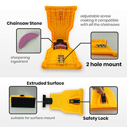 Chainsaw Sharpener Value KIT | Powersharp Chain Saw Blade sharpeners + Electric Drill Bit Files + Sharpening Stone file Grinder bits kit.Sthil,